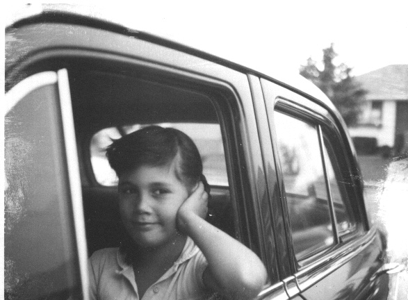 Ei in car, 1957